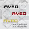 Zinc Alloy For Chevrolet Aveo Badge Car Body Trunk Fender Adhensive Emblem 3D Decal Sticker Lettering Styling