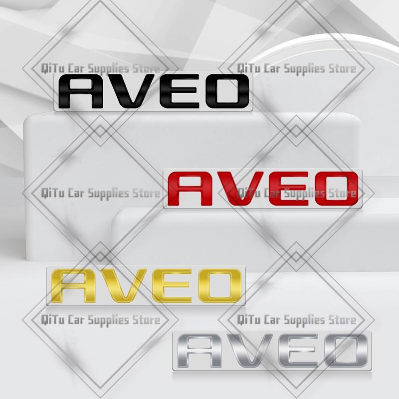 Zinklegierung Für Chevrolet Aveo Abzeichen Auto Karosserie Kofferraum Kotflügel Klebe Emblem 3D Aufkleber Schriftzug Styling