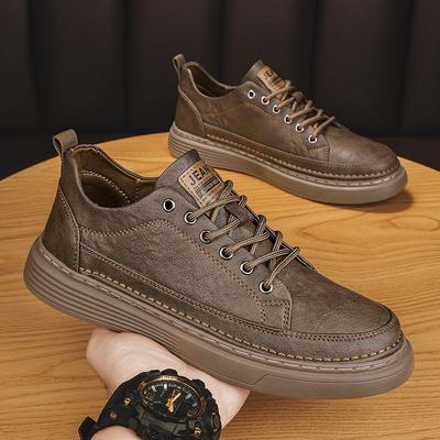 Spring Autumn New British Casual Leather Shoes Men's Korean Version Trend Versatile Board Shoes Men's Business Dress Shoes Men's