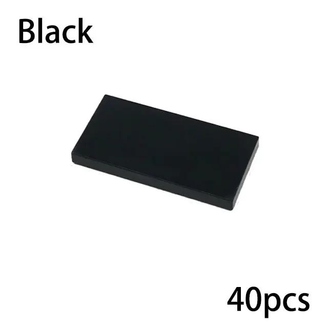 

Works With 87079 DIY Construction Blocks Figures Bricks Smooth 2x4 Ceramic Tile Bricks Instructive Creative Dimension Designed For Children 40pcs