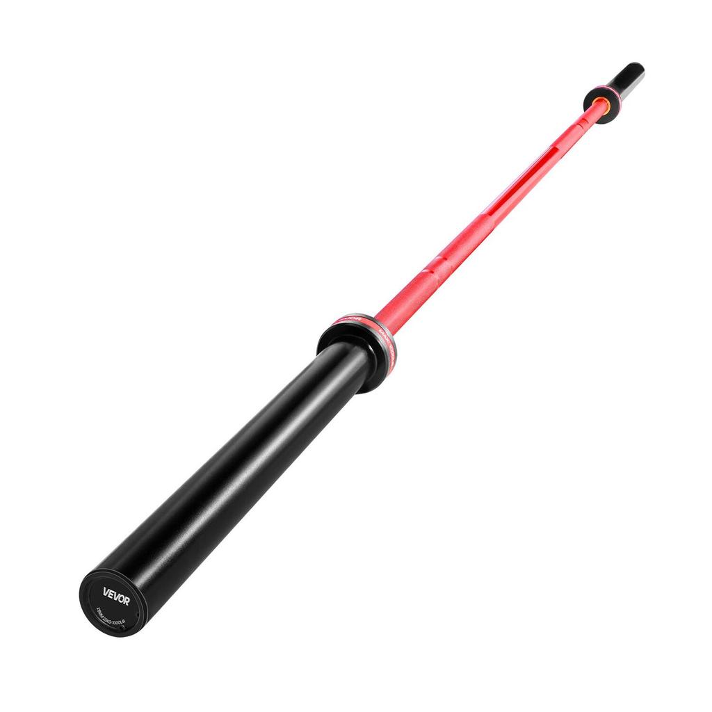 220cm Barbell Bar, Fit 2-Inch Weight Plates, Barbell Bar with Knurled Grip for Strength Training, Weightlifting, Squat, Deadlift, Bench Press, Curl,