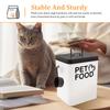2Pcs Pet Food Storage Jar Iron Cat Dog Treat Container with Lid and Spoon Large Capacity Pet Food Tin Pet Supplies for Kitchen