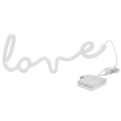 Liebesbriefe Neon Schild LED Neon Dekoratives Licht für Schlafzimmer USB/Batteriebetrieben