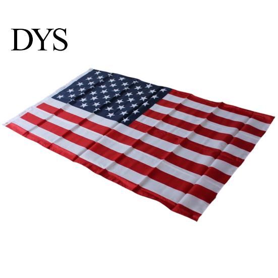 90x150cm Polyesterové proužky s průchodkami Hvězdy Dekor kampaně banner s vlajkou USA