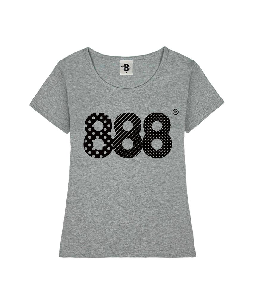 PRIMATE Aspect Number.888 Women'S U-Neck Slim Fit Short Sleeve T-Shirt 6 Colors