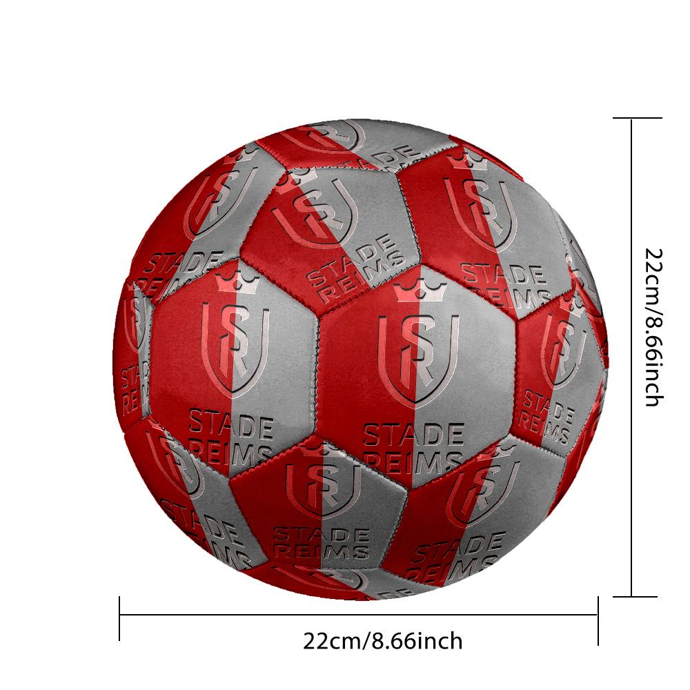 1pc Reims LOGOIndoor Soccer Ball Colorful All Ages Machine Stitched PVC Competition Ready Durable High-Bounce HE3