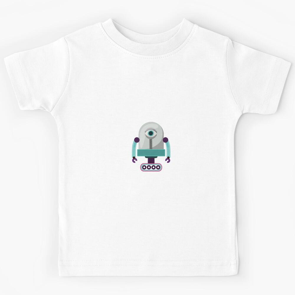 Spooky One Eye Tank Bot Kids T-Shirt 130