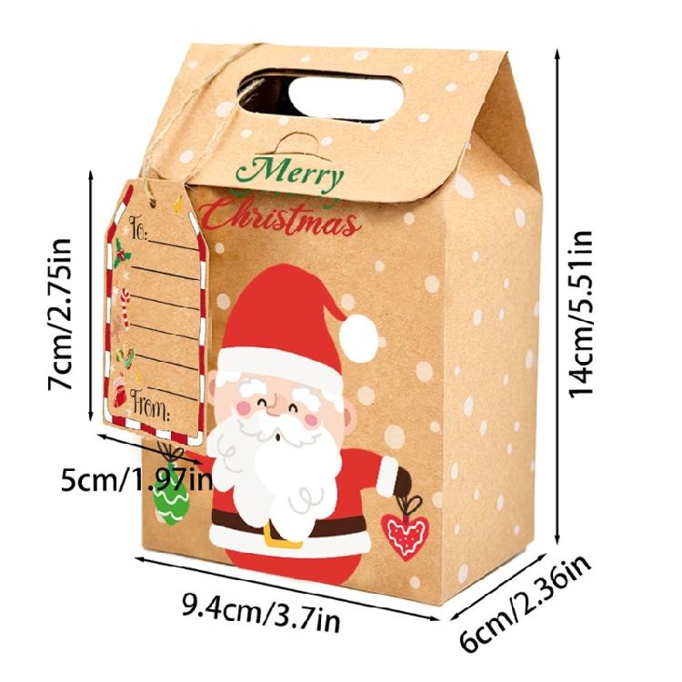 Christmas Paper Gift Pouches Decorative Candy Packaging for Celebratory Incidents