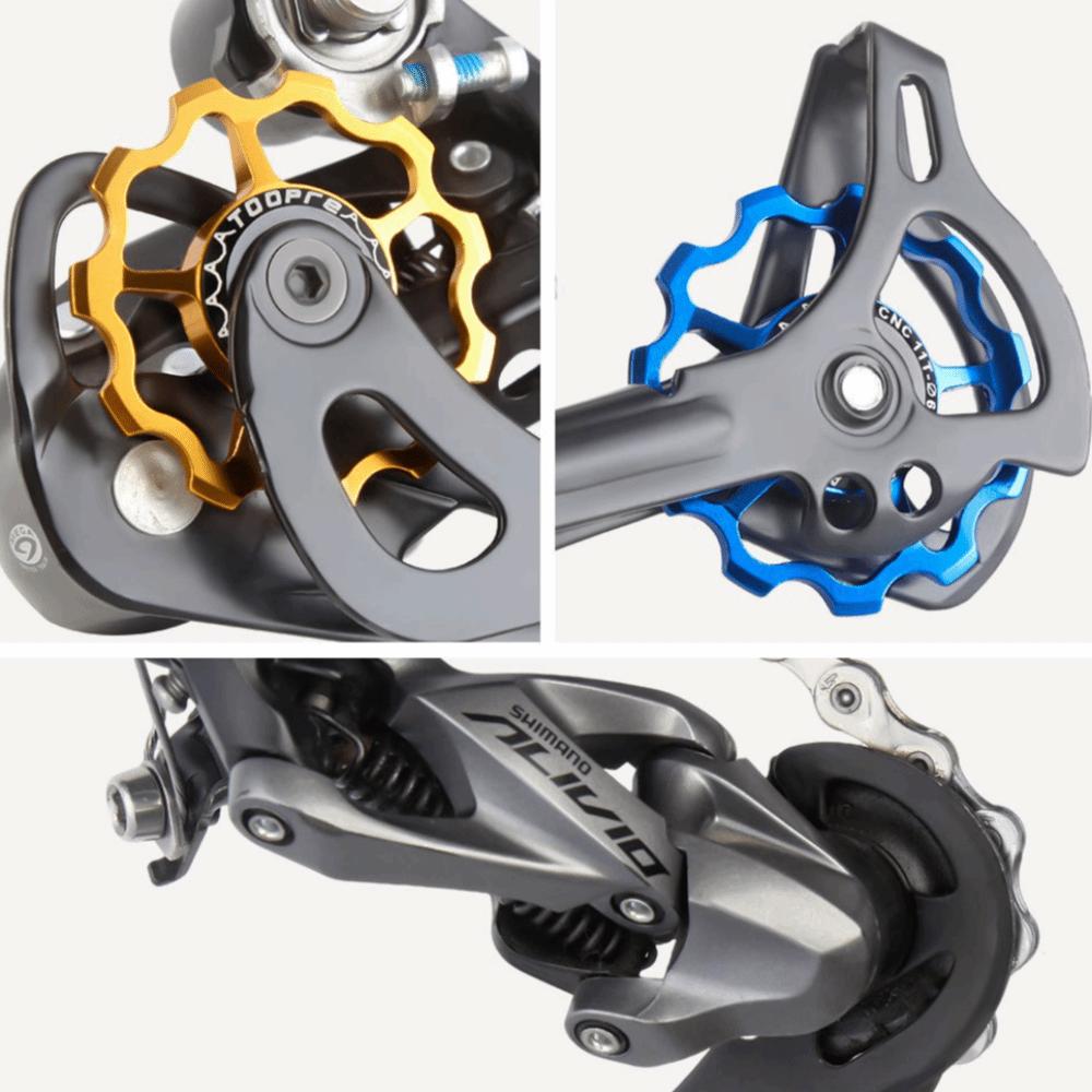 TOOPRE Bicycle Rear Derailleur Guide Wheel Aluminum Alloy Bike Jockey Wheel