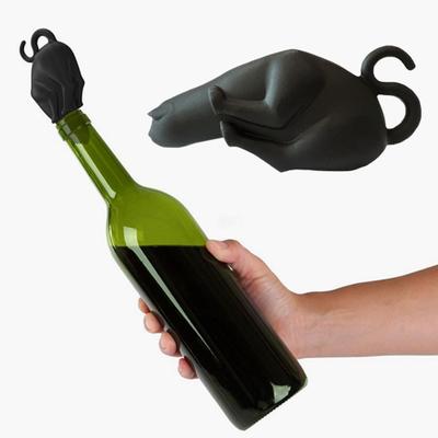 Uzávěr láhve na víno Opakovaně použitelná potravinářská kvalita Dobrý těsnící výkon Netěsnost Silikon Lovely Cat Bottle Těsnicí zátka Domácí zásoba