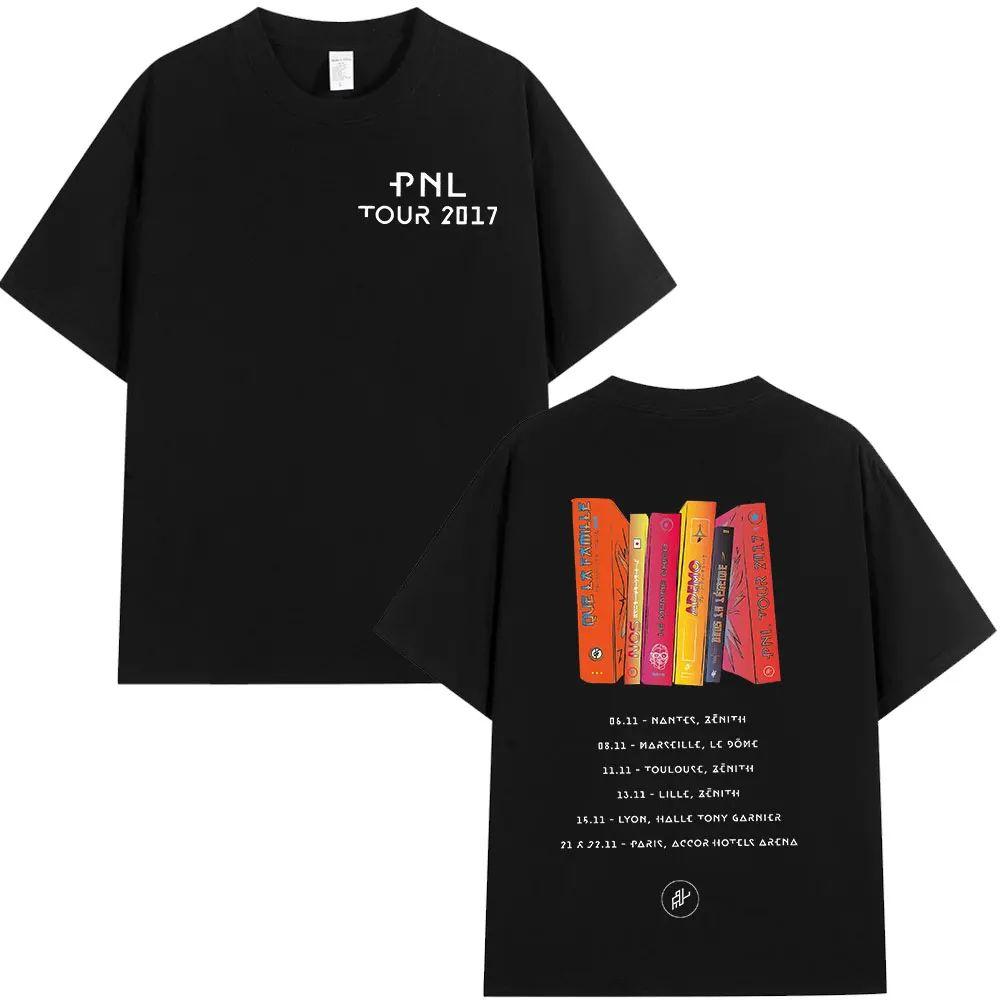 PNL Album Cantante Rap Francese Modello Stampato T-shirt Le Monde Chico T-shirt Estiva Hip Hop Moda Casual Street Wear Unisex