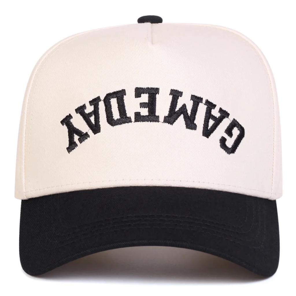 Women Game Day Letter Print Embroidery Baseball Caps Spring And Autumn Outdoor Use Adjustable Casual Hats Sunscreen Hat Sportss Cap For Men And