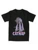 Men Women Funny Cute Vintage CATNAP Monster Graphic Shirts Merchandise Funny Pure Cotton T Shirts Tee Clothing Christmas Gift