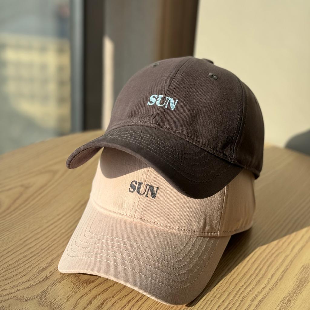Versatile Day Letter Embroidery Old Casual Retro Fashion Street Soft Top Cap Baseball Cap New