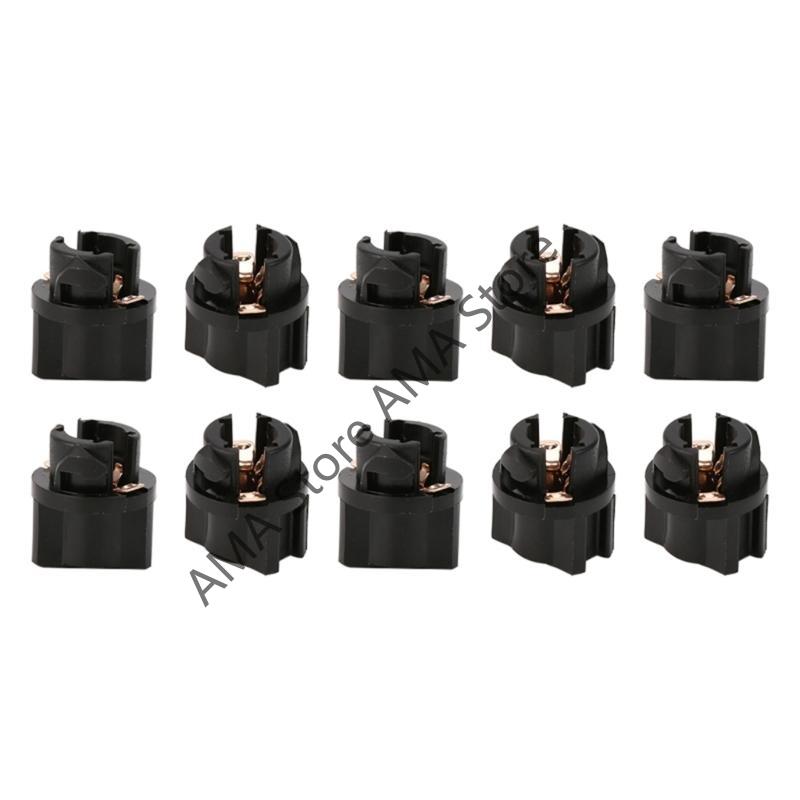 

10 шт. Сигнальная лампа T5 Светодиодный поворотный патрон PC74 T10 Светодиодный W5W 174 PC194 Патрон лампы панели приборов 192 168