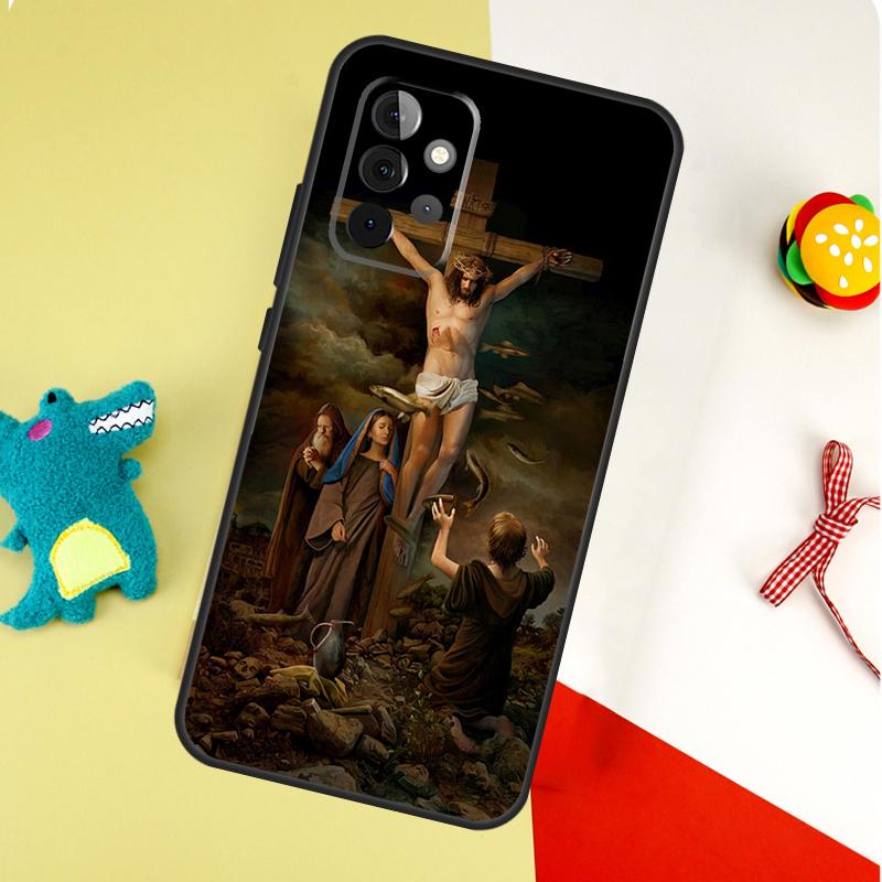 Christian Jesus For Samsung Galaxy A54 A34 A14 A55 A35 A15 A53 A33 A13 A05 A06 A16 A22 A32 A52 Phone Case