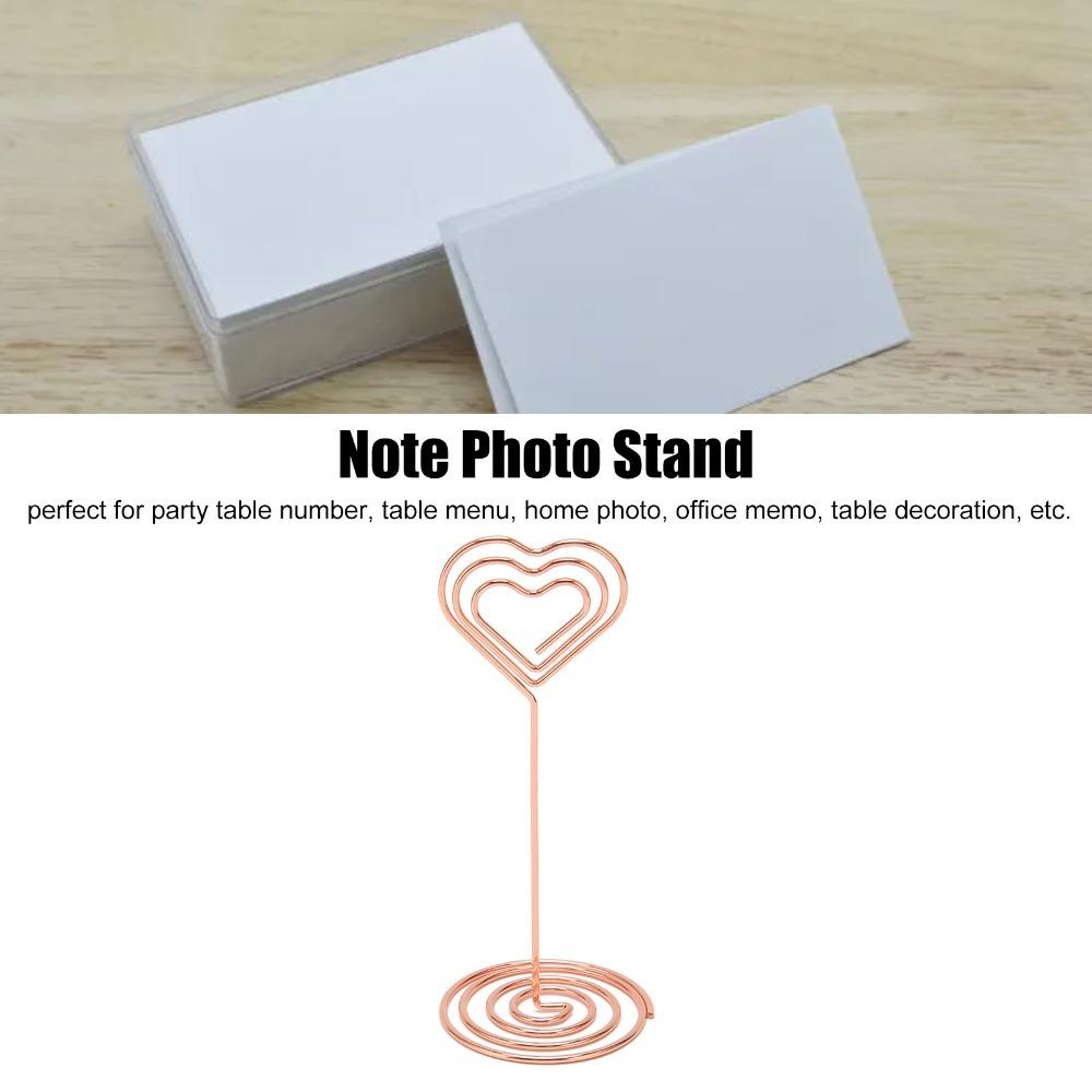 10Pcs Gold /Rose Gold Place Card Holder Stable Base Name Card Holder  Graduation Reception