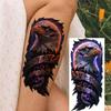 1 Foglio Tatuaggi Temporanei Creativi Cool Leone Lupo Aquila Per Uomini Donne Adulti, Tatuaggi Finti Temporanei Impermeabili a Lunga Durata