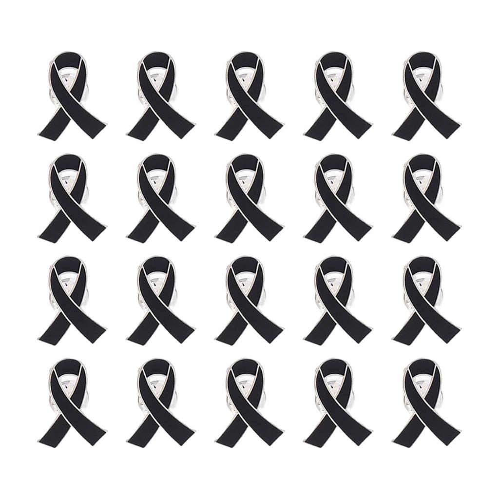 20Pcs Versatile Ribbon Brooch Pins for Fundraising Event Stylish Volunteer Jewelry Gift Safety Corsage Pins