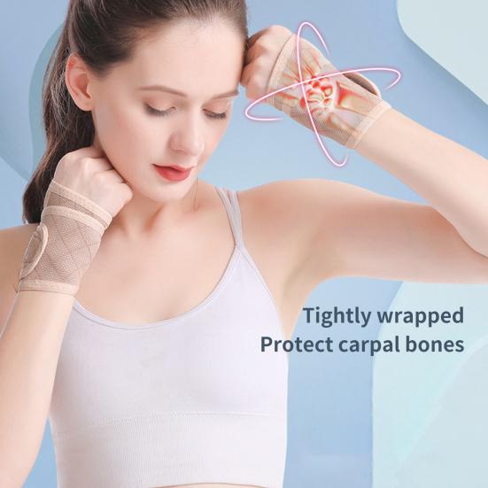 1Pc Unisex Wrist Brace Tightly Wrap Elastic Sweat Absorbing Wrist Band for Playing