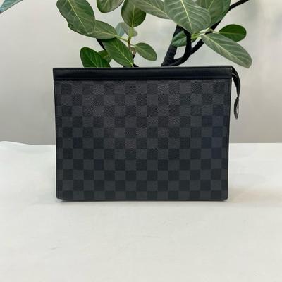 [Gebraucht] Pochette Voyage MM 'Schwarzes Damier Graphite Canvas' - Sehr Gut #CQWEFY