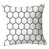 Simple New Square Geometric Plush Pillowcase Home Fabric Sofa Pillow Cushion Cover