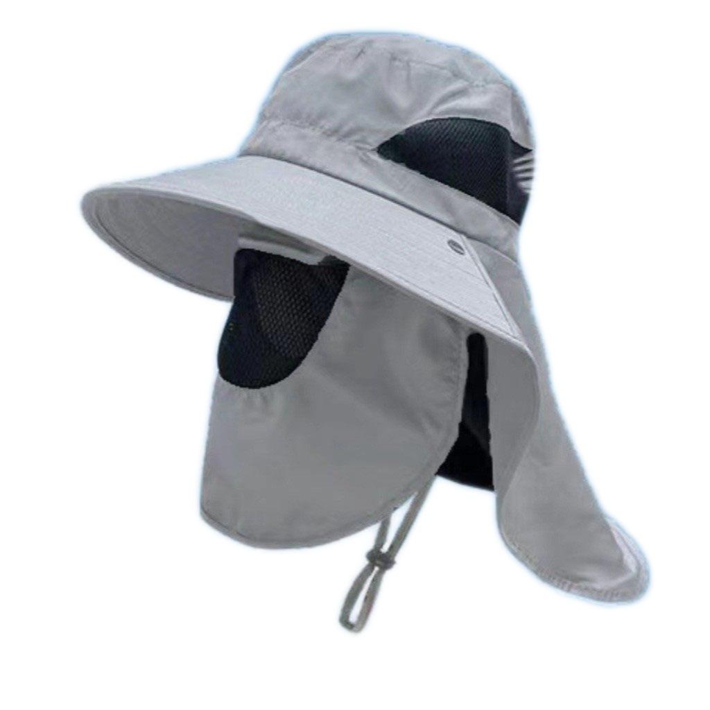 Sunscreen men's summer fishing hat face cover bucket hat UV protection sun hat outdoor sun protection hat