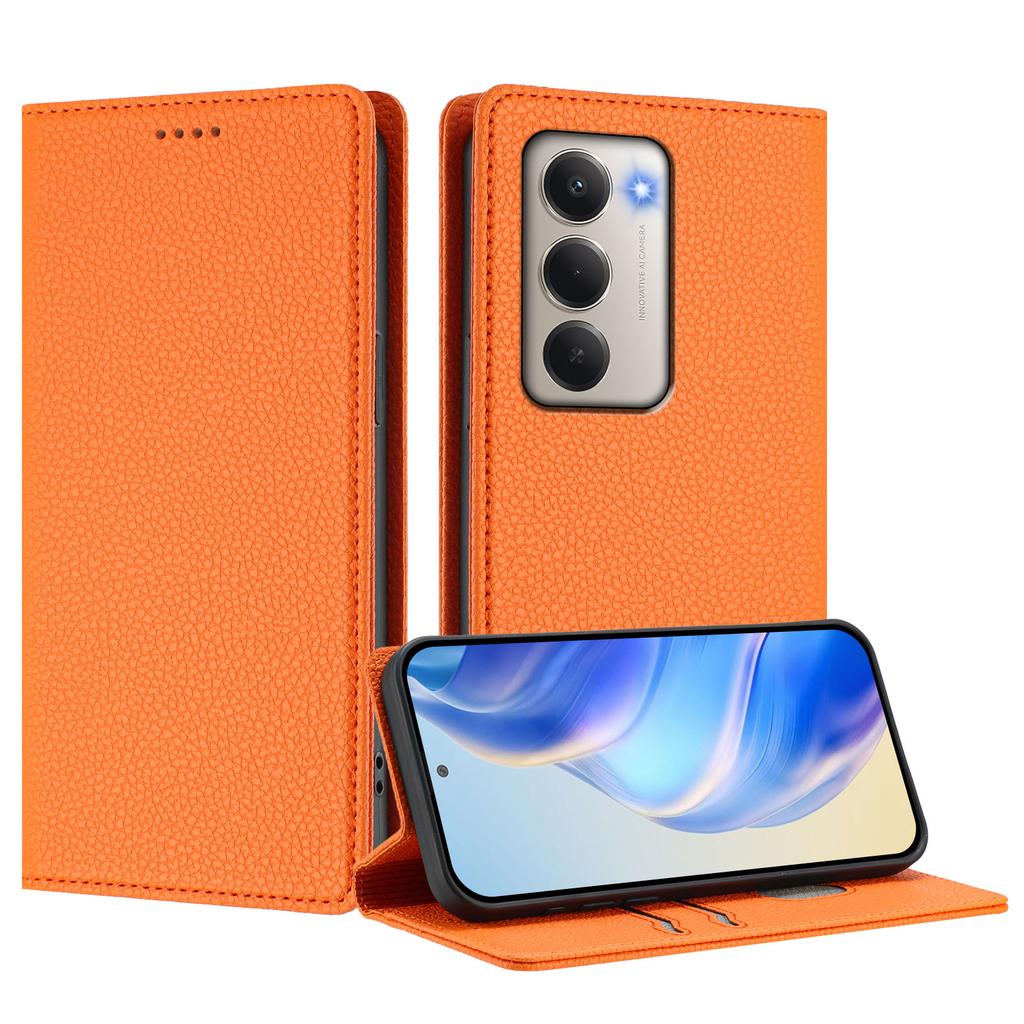 For Xiaomi Redmi 15 5G (Global) (169mm) Wallet Case RFID Blocking Litchi Texture Leather Mobile Cover