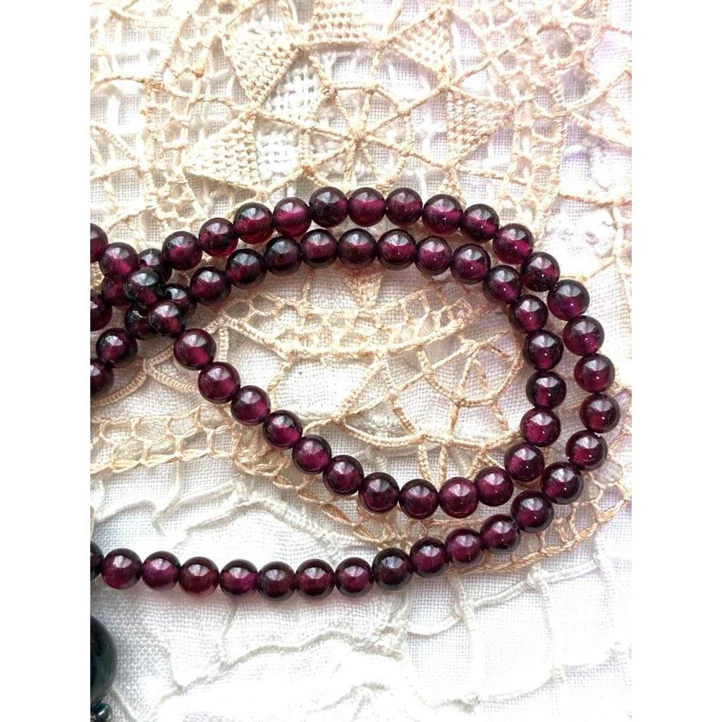 Used agete agate garnet necklace and pendant top silver 925
