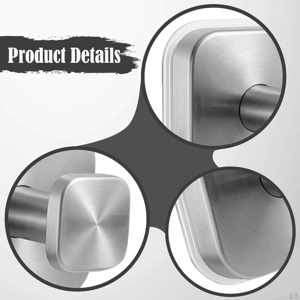 2er-Pack Rostfreie Edelstahl-Saugnapfhaken für Wohnzimmer-Kränze