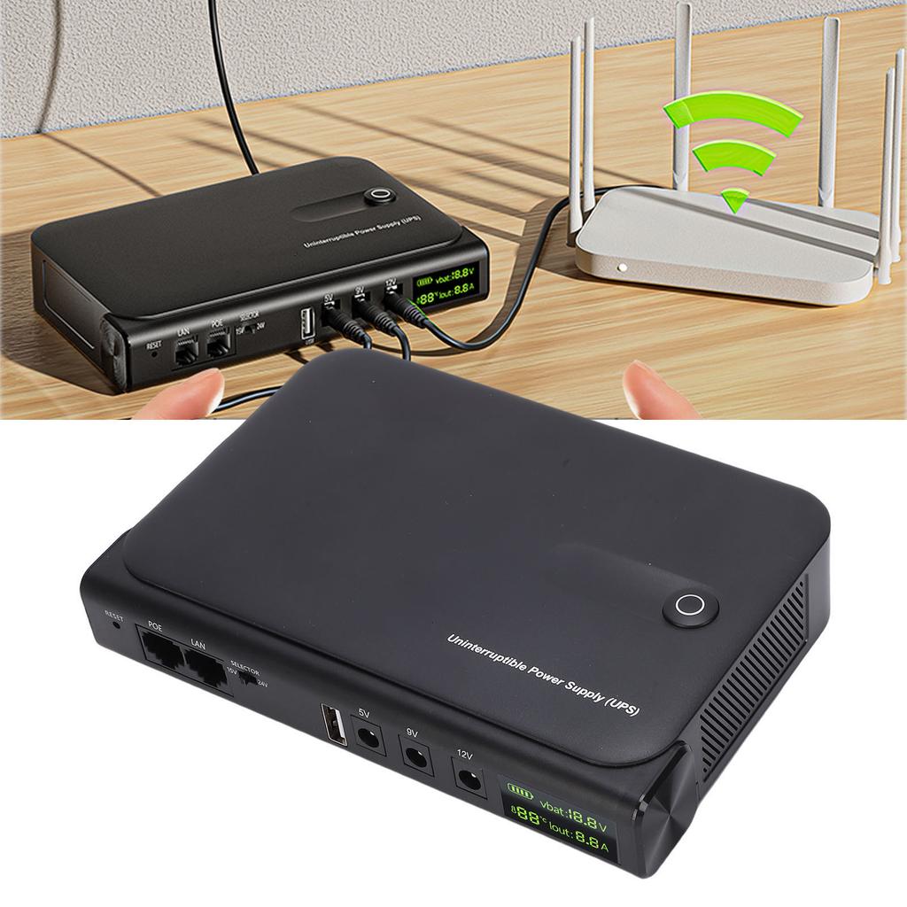 Uninterruptible Power Supply Battery Backup   UPS for Router Camera Modem 36W   LAN POE USB Output