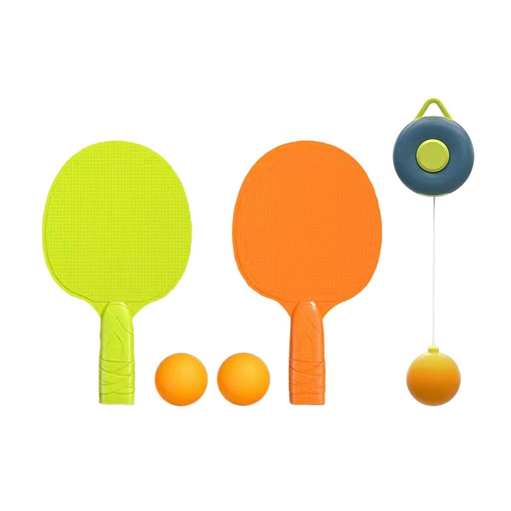 Hanging Table Tennis Trainer Parent Child Interaction Toy Tennis Practice Portable with Racket Ball for Game Beginners