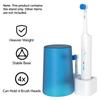 Self Adhesive Toothbrush Organizer & 4 Brush Heads Dustproof Protective Covers Set, Compatible with Oral B Electric Toothbrushes