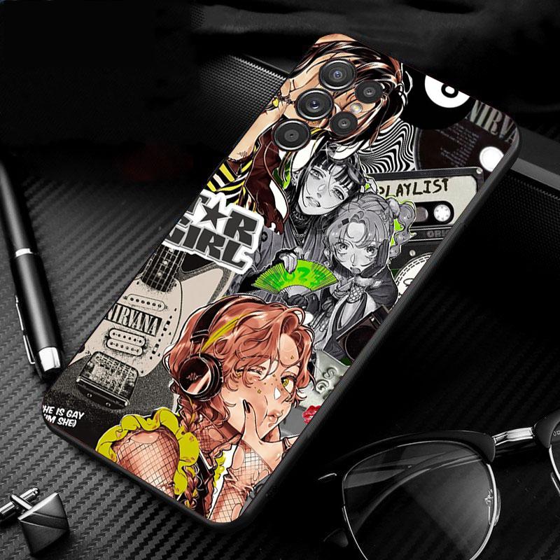 

Phone Case For Samsung Galaxy S26 S25 S24 S23 S22 S21 Ultra S24 S23 S22 S21 S25 Plus S24 FE Pink Japan aesthetic Anime S22Plus 5G