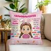 Cute Girl Room Decorative Pillowcase Granddaughter Gift Double-Sided Printed Children'S Bedroom Decorative Cushion Cover Cute Pi