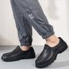 Fashion Chef work shoes four season anti slip and oil resistant business casual chef shoes simple fashion lightweight men's leather shoe