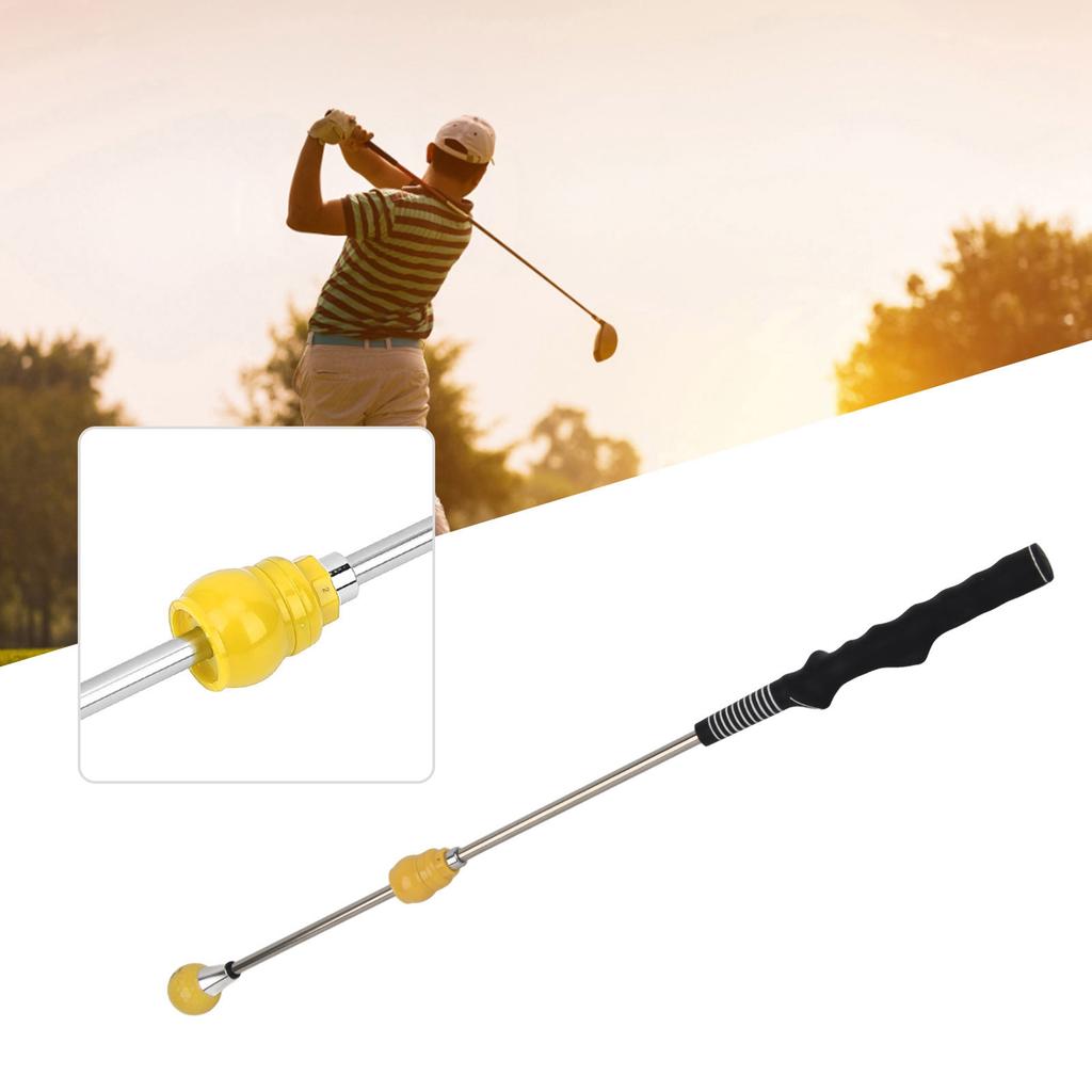 A195 Golf Swing Trainer Practice Stick Device Golfer Correct Posture Training Rod ToolYellow
