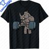 Workout Rhino Deadlift Funny Gym Fitness Exercise Unisex Unisex Tshirt Y2k Kawayi Individuality Printed Tshirt