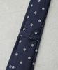 [Nano Universe] Kyoto Nishijin Washable Flower Motif Tie for Men, Size F 120, Navy, 668-5242201