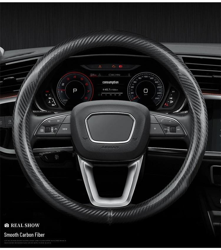 Genuine Leather Steering Wheel Cover for Hyundai ix35, Elantra Yuedong, Mingtu, and Festa - Ultra-Thin Design