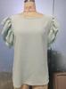 Available: Stylish European & American Women's Petal Sleeve Pullover T-Shirt, Versatile Short Sleeve Round Neck Design