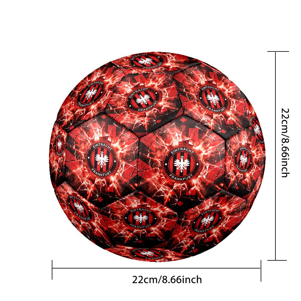 Eintracht Frankfurt FootballPrinted Size 5 Soccer Brt Football, Anti Slip Adult Match Football Souvenir for Football Fans