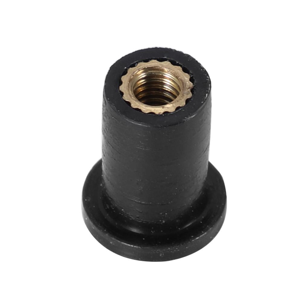 

10pcs Rubber Well Nuts M4 M5 M6 Blind Fastener Windscreen Windshield Fairing Cowl Fastener Accessories for Motorcycle