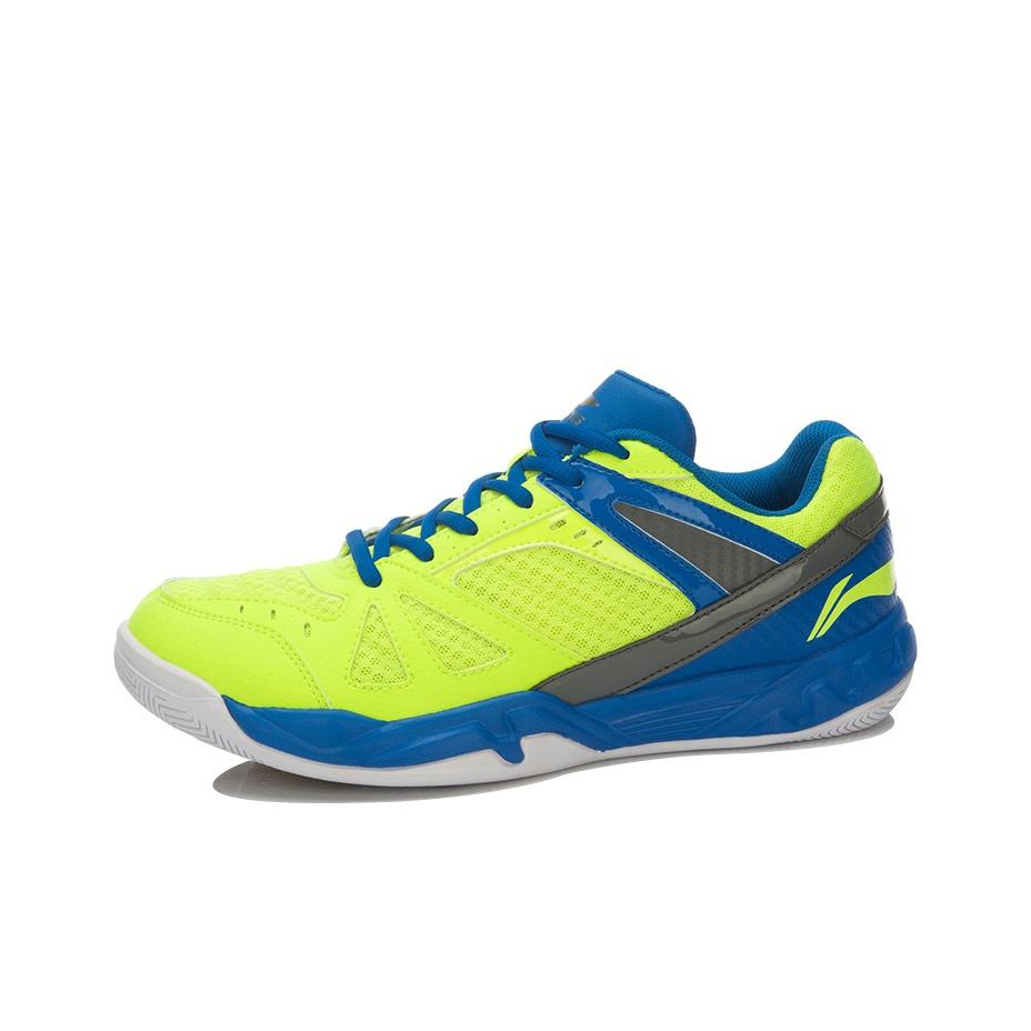 Li Ning Cushioning Training Support Low Top Running Shoes Unisex Sneakers Green Blue AYTL047-2