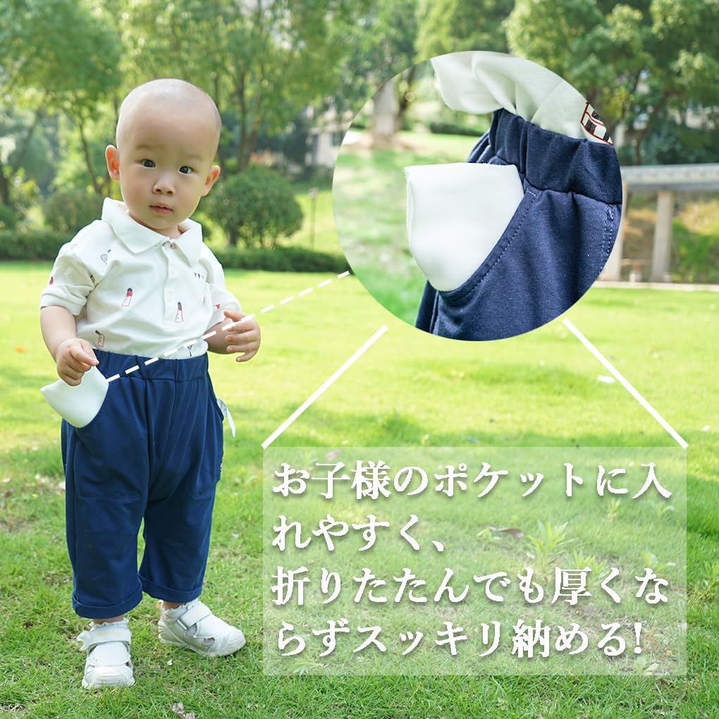 HOOMCOOM Baby Gauze for Boys and Solid Pack of 12 Handkerchiefs, 4-Layer, Name-Writable, Nursery, Girls, Color, 100% Cotton, Soft, Quick-Drying,