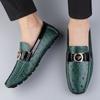 Luxury Brand Men Business Shoes New Soft Walking Flats Men's All-match Loafers Genuine Leather Lightweight Mens Slip on Shoes
