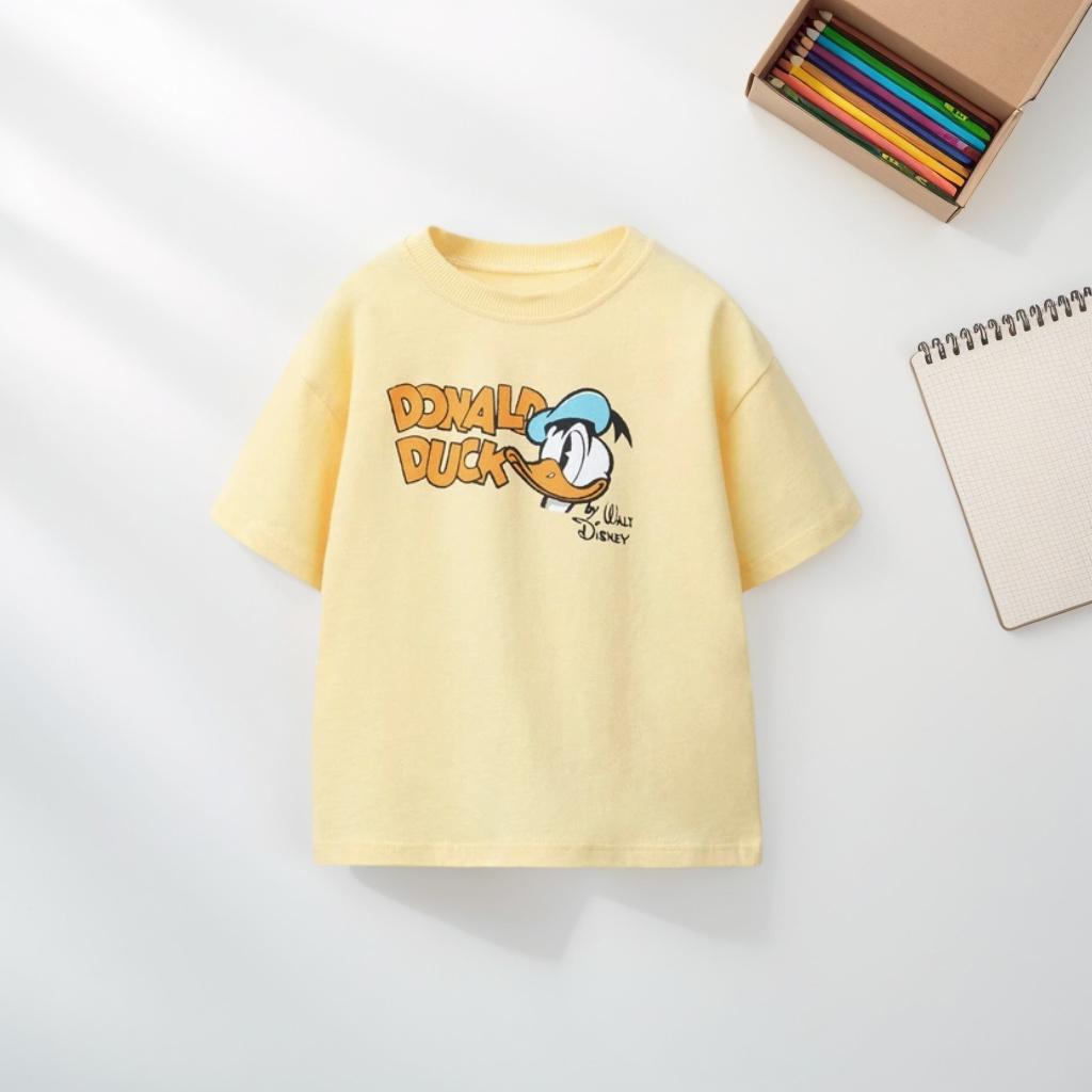 Donald Duck Pattern Children's T-Shirt Summer Clothing Cartoon Casual Short Sleeve Top Boys' Clothes