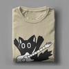 Funny  Cartoon Cat Group Printed T-Shirt for Men Crewneck Pure Cotton T Shirts  Short Sleeve Tees Party Clothing