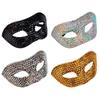Sparkling Finish Sparkling Rhinestone Mask Rhinestone Decorated Diamond Mask  Party Events