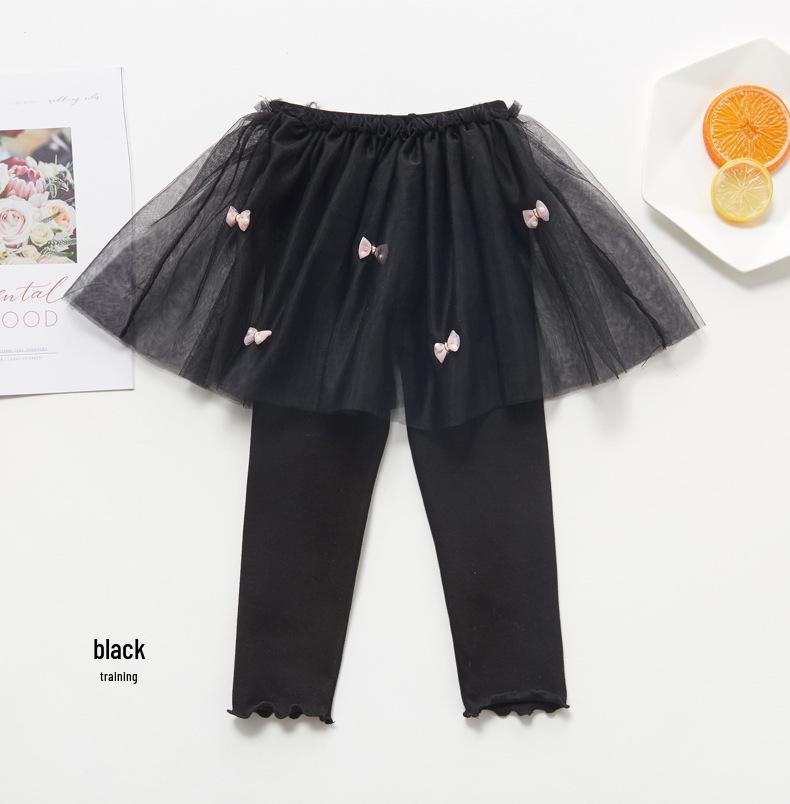 

Юбка-брюки из сказочного тюля в корейском стиле для девочек, на весну/осень Size 110 (100-105cm)